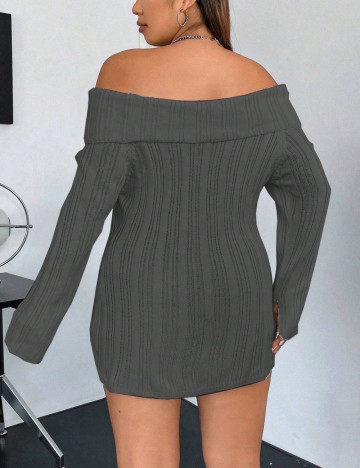 Pulover Shein Curve+, gri