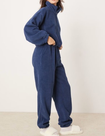 Bluză cu fermoar ASOS, albastru