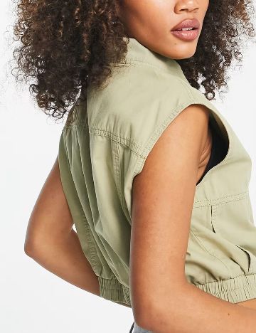 Vestă Topshop, verde