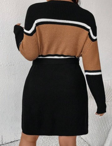 Rochie mini Shein Curve+, mix culori