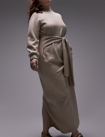 Rochie maxi Topshop, bej