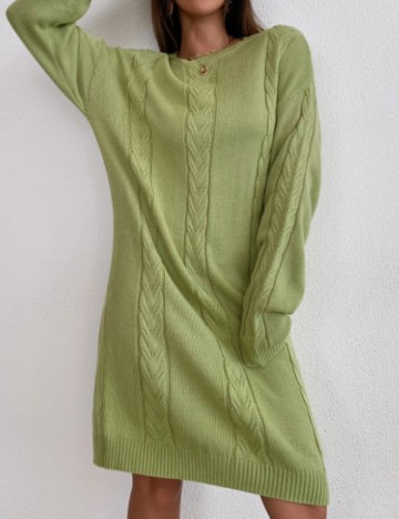 Rochie midi Shein, verde