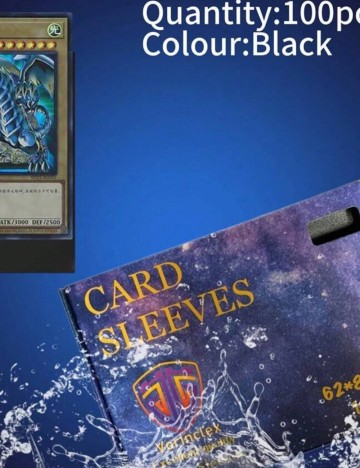 Set de folii de protecție pentru cărți de joc Shein, negru