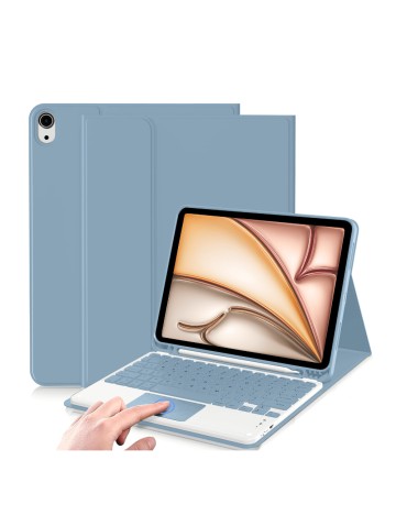 Husă cu tastatură și suport Shein, albastru