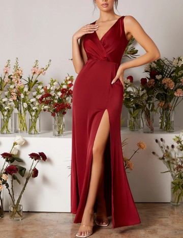 Rochie maxi Shein, vișiniu