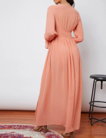 Rochie maxi Shein, piersică