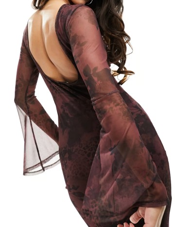 Rochie maxi ASOS, vișiniu