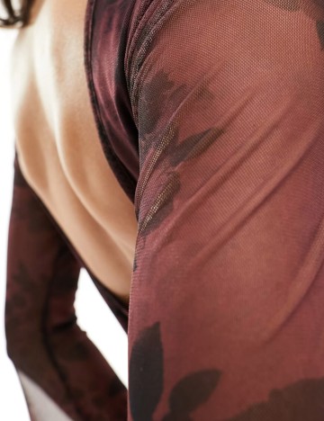 Rochie maxi ASOS, vișiniu