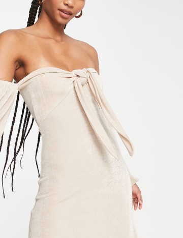 Rochie mini ASOS, bej
