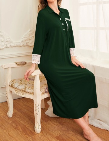 Rochie De Noapte Shein, verde