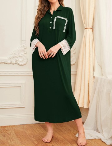 Rochie De Noapte Shein, verde