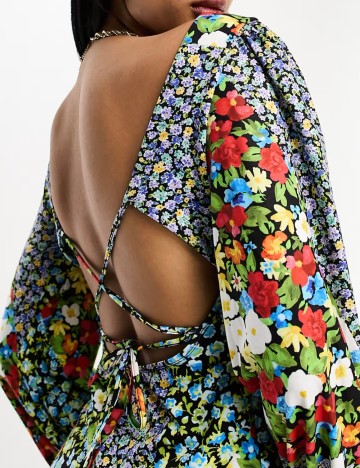 Rochie midi ASOS, mix culori