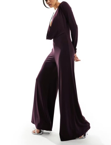 Salopetă lungă ASOS, vișiniu