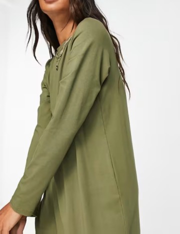 Rochie midi ASOS, kaki