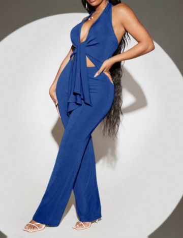 Salopetă lungă Shein, albastru