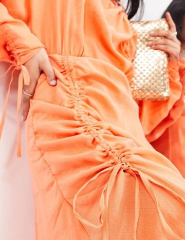 Rochie maxi ASOS, portocaliu