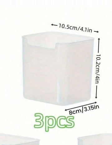 Set cutii depozitare Shein, transparent