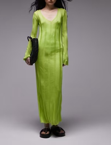 Rochie midi ASOS, verde