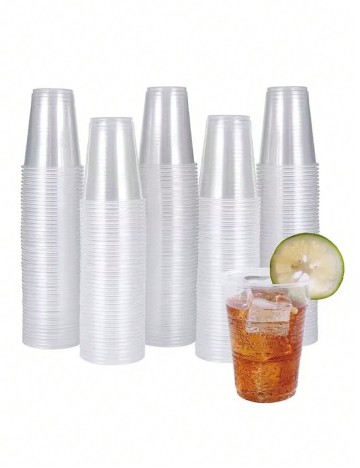 Set pahare de plastic Shein, transparent