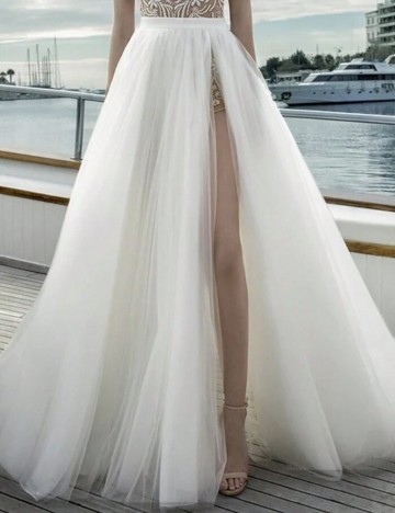 Fustă maxi Shein, alb