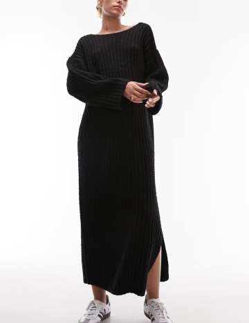 Rochie maxi Topshop, negru