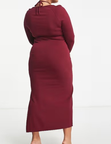 Rochie midi ASOS, vișiniu