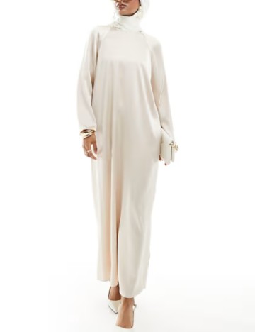 Rochie maxi ASOS, bej