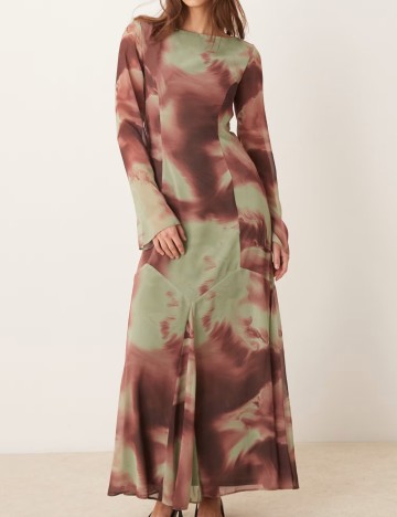 Rochie maxi ASOS, mix culori