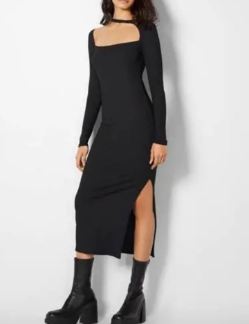 Rochie midi Bershka, negru
