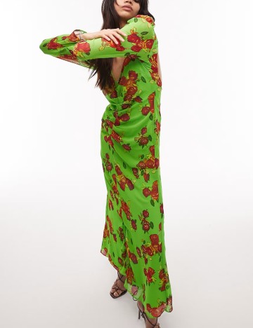 Rochie maxi Topshop, verde