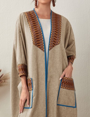 Cardigan lung Shein, bej