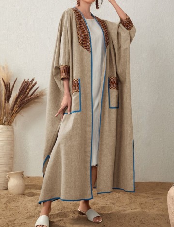 Cardigan lung Shein, bej