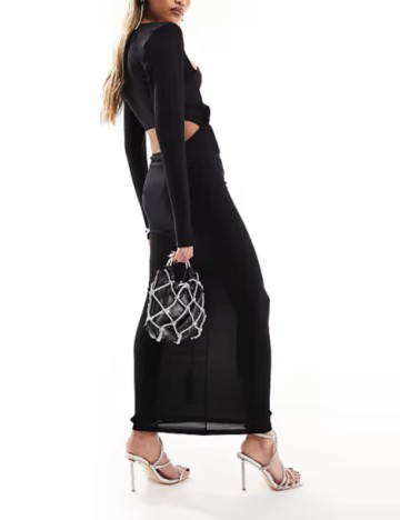 Rochie maxi ASOS, negru