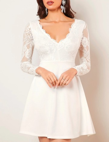 Rochie mini Shein, alb