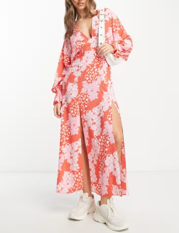 Rochie maxi ASOS, mix culori