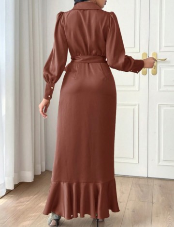 Rochie maxi Shein, cărămiziu