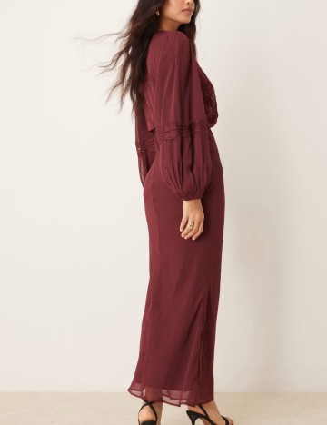 Rochie maxi ASOS, vișiniu