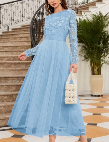 Rochie maxi Shein, albastru