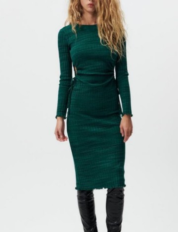 Rochie midi Zara, verde
