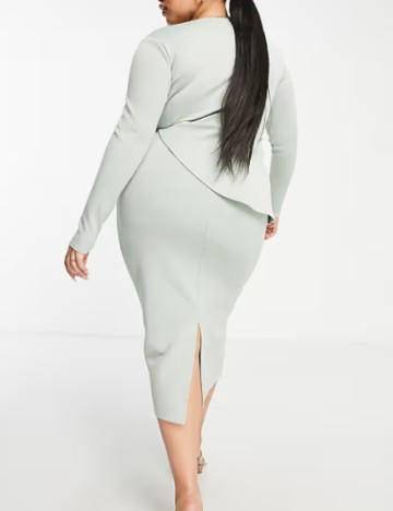 Rochie midi ASOS, verde