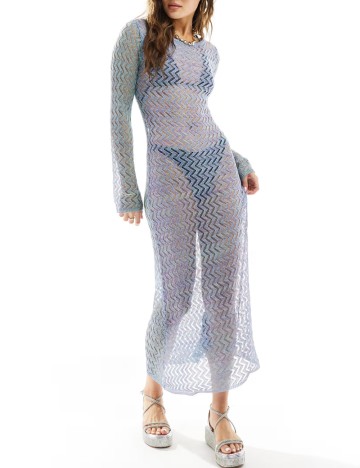 Rochie de plajă ASOS, albastru