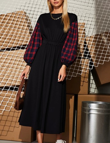 Rochie midi Shein, mix culori