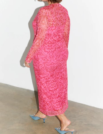 Rochie midi NEVER FULLY DRESSED, roz