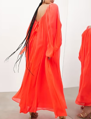 Rochie maxi ASOS, portocaliu