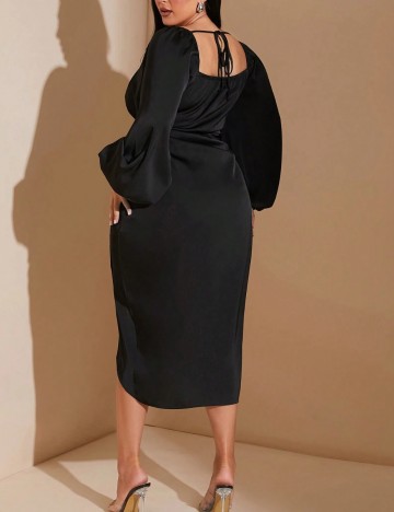 Rochie maxi Shein Curve+, negru