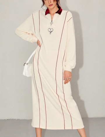 Rochie midi Shein, crem