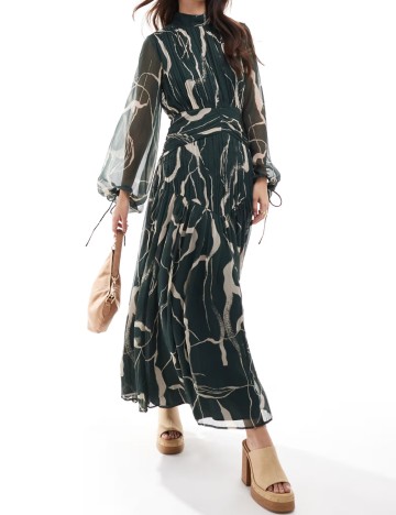 Rochie maxi ASOS, mix culori