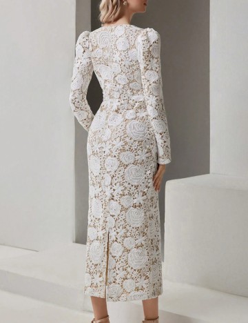 Rochie midi Shein, alb