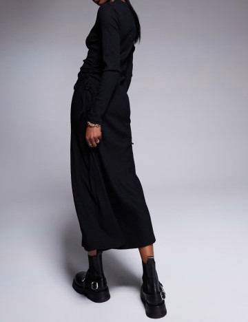 Rochie midi ASOS, negru