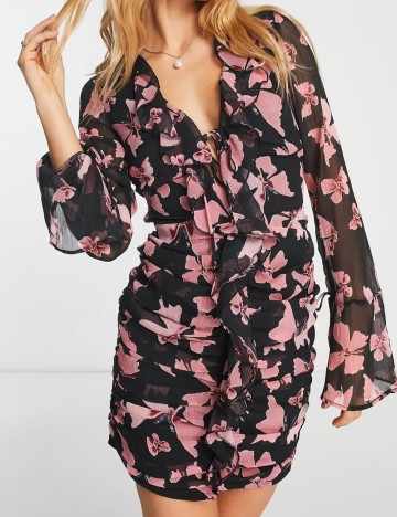 Rochie midi ASOS, negru